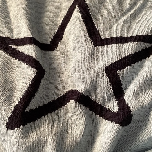 NEW | Zadig & Voltaire Miss Star Crewneck Cotton Sweater Ciel Stone Blue Large - Picture 2 of 12